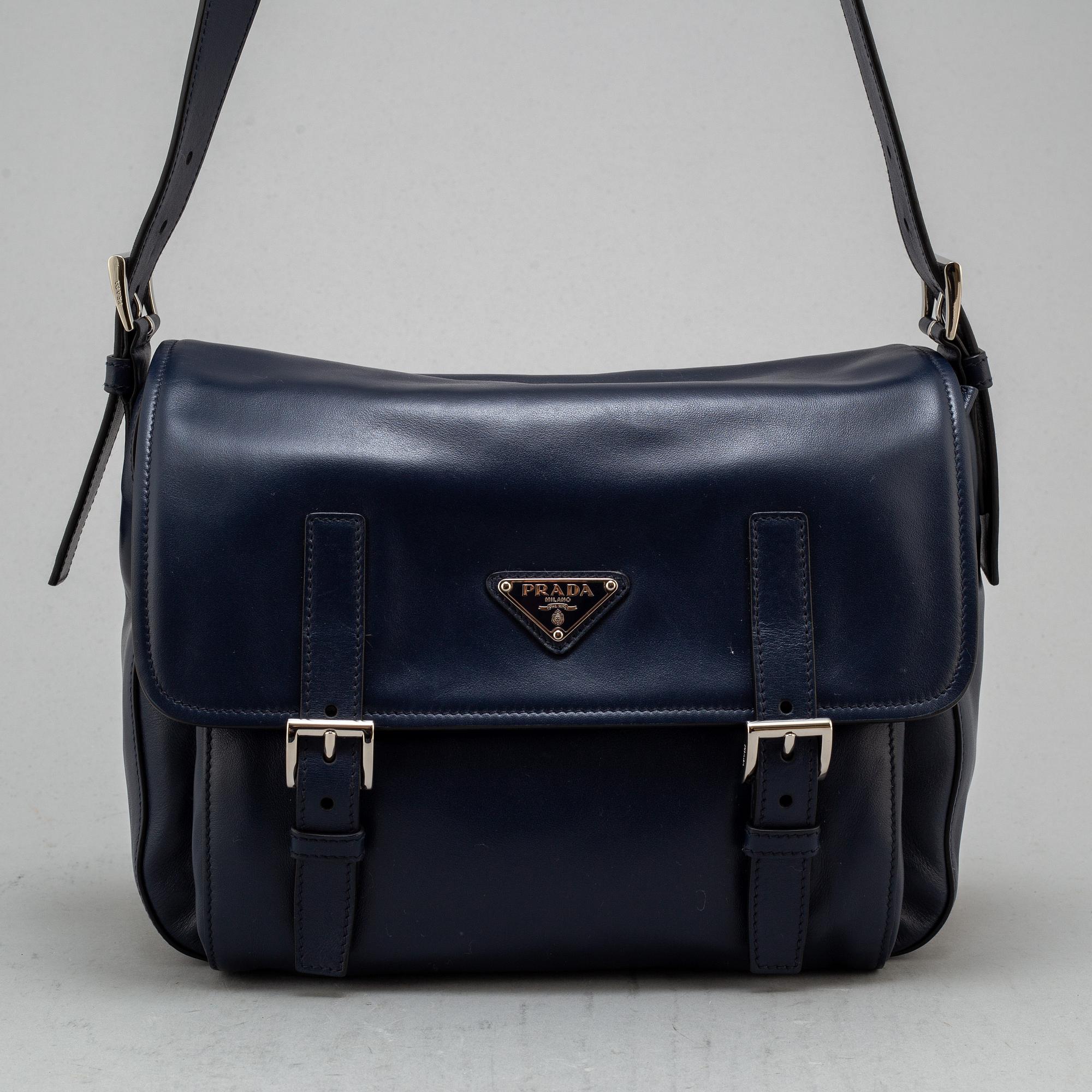 PRADA "Pattina Messenger bag Tessuto/Vela Baltico".