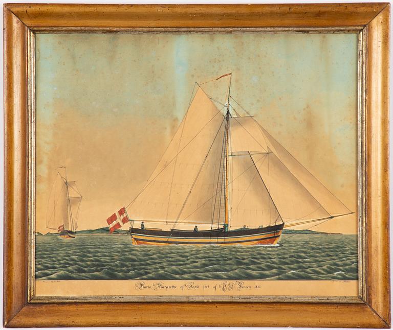 Jörgen Peter Olsen, Jakten Maria Margarethe" af Hasle.
