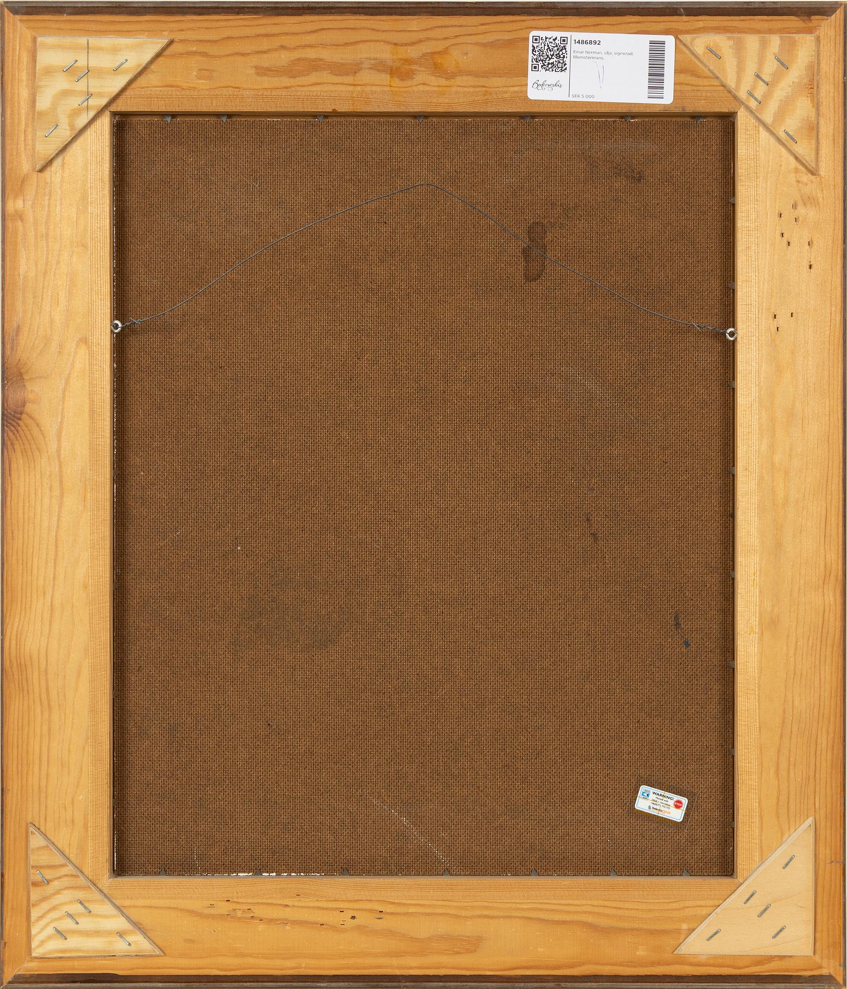 Einar Nerman, oil on panel, signed.