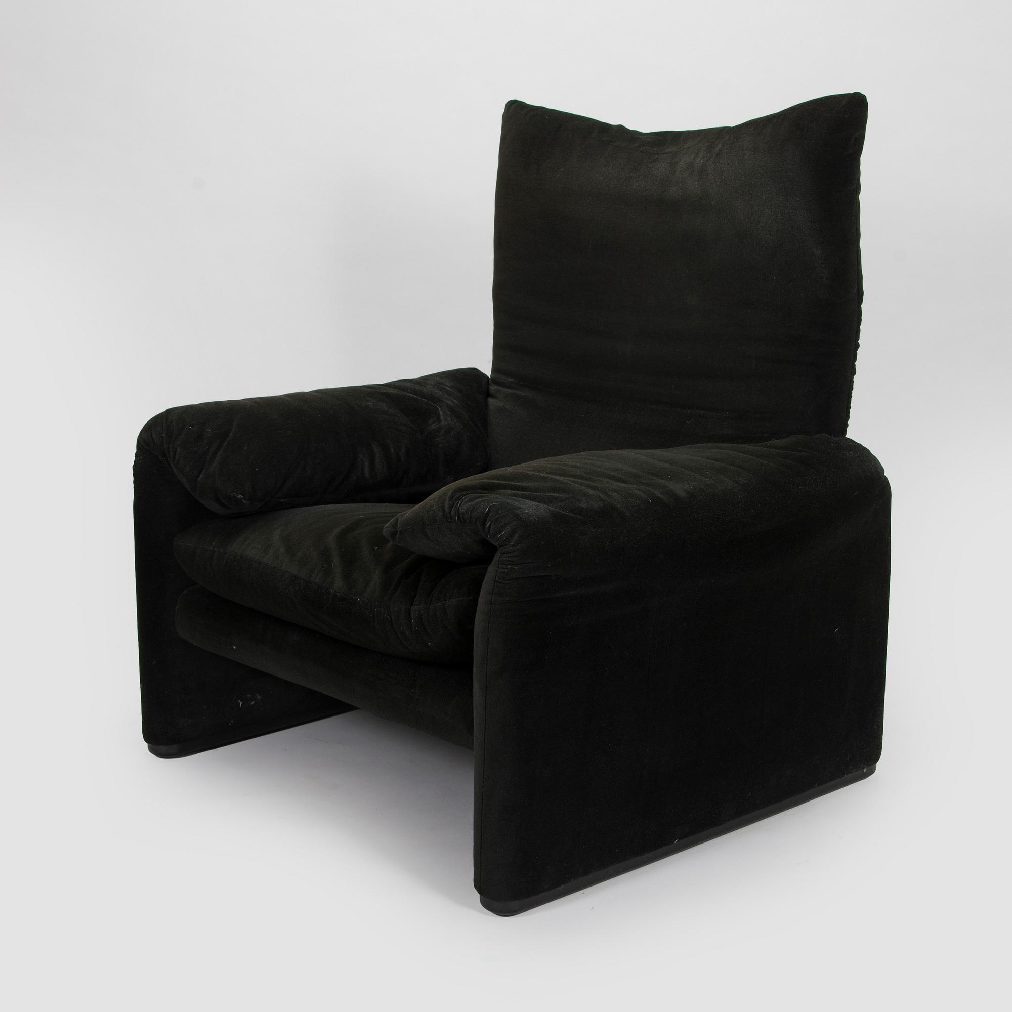 Vico Magistretti, nojatuoli, "Maralunga", Cassina, Italia.