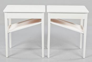 SÄNGBORD, ett par, 1900-talets andra hälft.