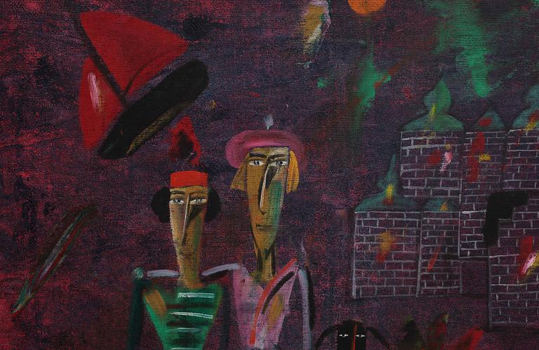 MADELEINE PYK, olja på duk, sign.