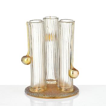 Johann Loetz, an Art Nouveau "Boule Boule" glass vase, Austria, early 1900s.