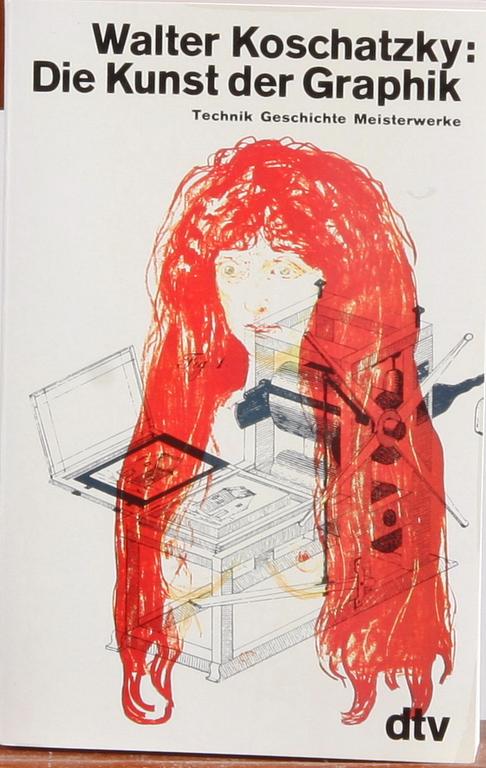 KONSTMAPP, 7 delar, "Die kunst der graphik" ed. Volker Huber. Sign. och numr. 8804/10000.