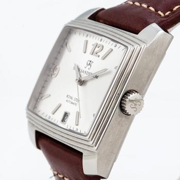 SJÖÖ SANDSTRÖM, Royal Steel, Quattro, wristwatch, 40 x 34 (43) mm,