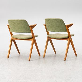 Bengt Ruda, a pair of armchairs, from the Triva series, Nordiska Kompaniet mid 20th Century.