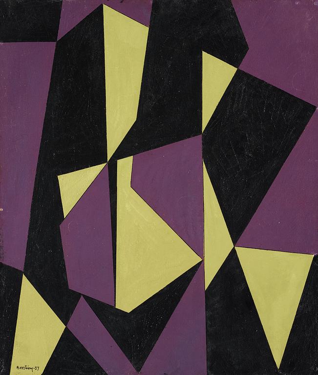 HARRY BOOSTRÖM, oil on panel, signed and dated -54.