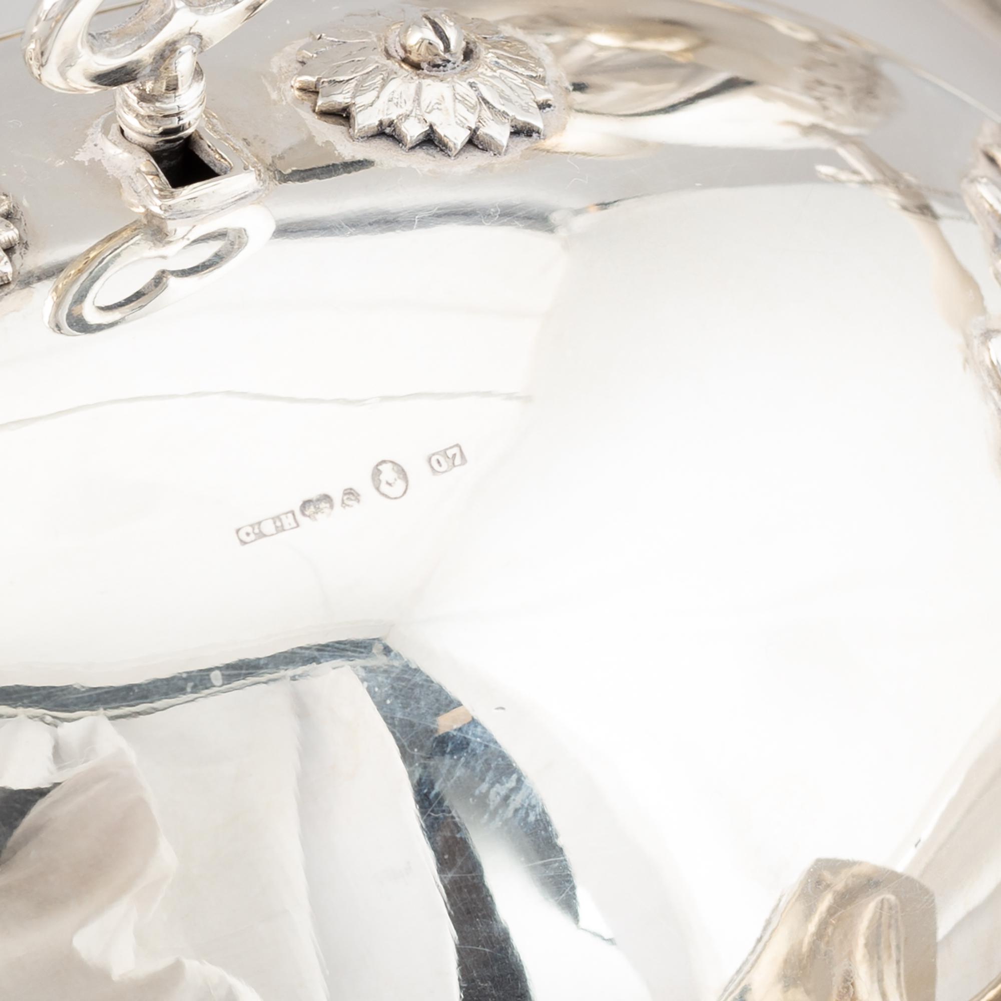 A Swedish Empire-style silver coffee- and tea-set, mark of CG Hallberg, Stockholm 1912-1914.