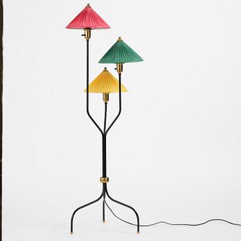 Josef Frank, a "Kinalampan" (China Hat) floor lamp model "2599", Firma Svenskt Tenn, Sweden, 1950s-60s.