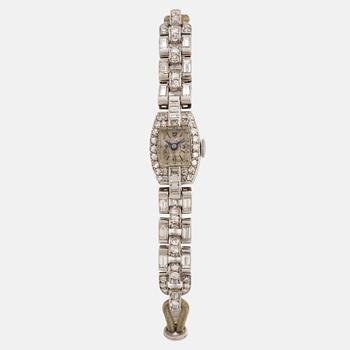 An art déco ladies diamond watch.