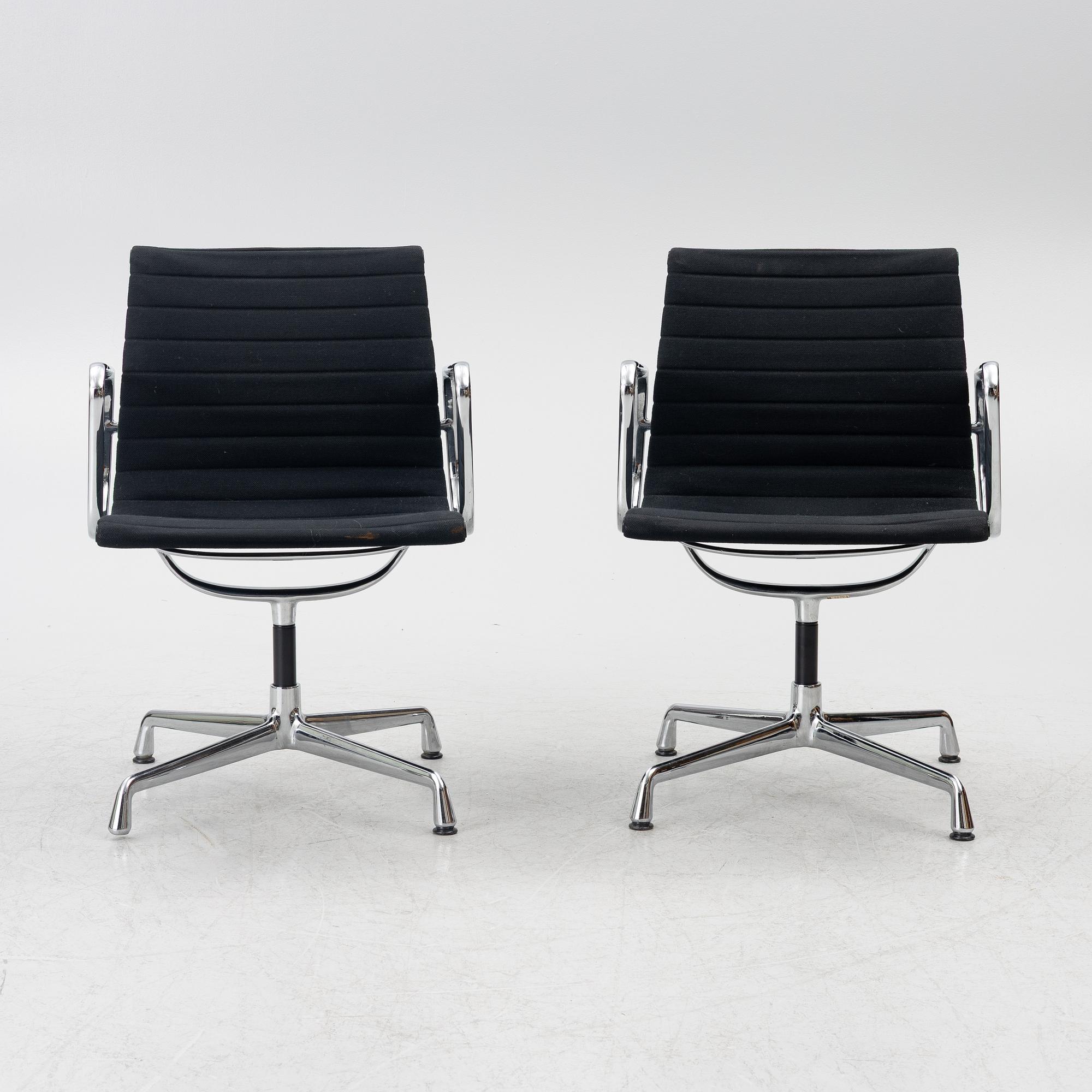 Charles & Ray Eames, armchairs, a pair, model EA 108, Vitra.