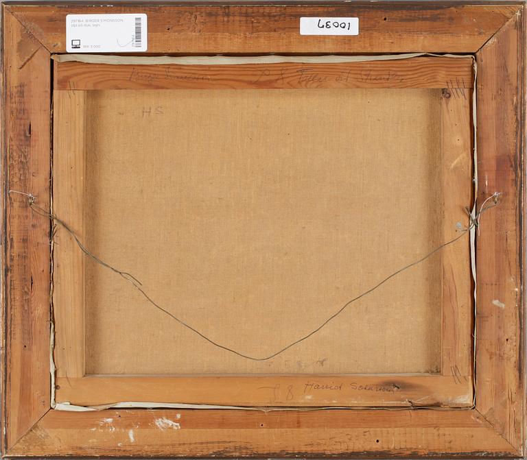 BIRGER SIMONSSON, olja på duk, sign.