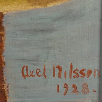 AXEL NILSSON, oil on canvas, signed and dated 1928.