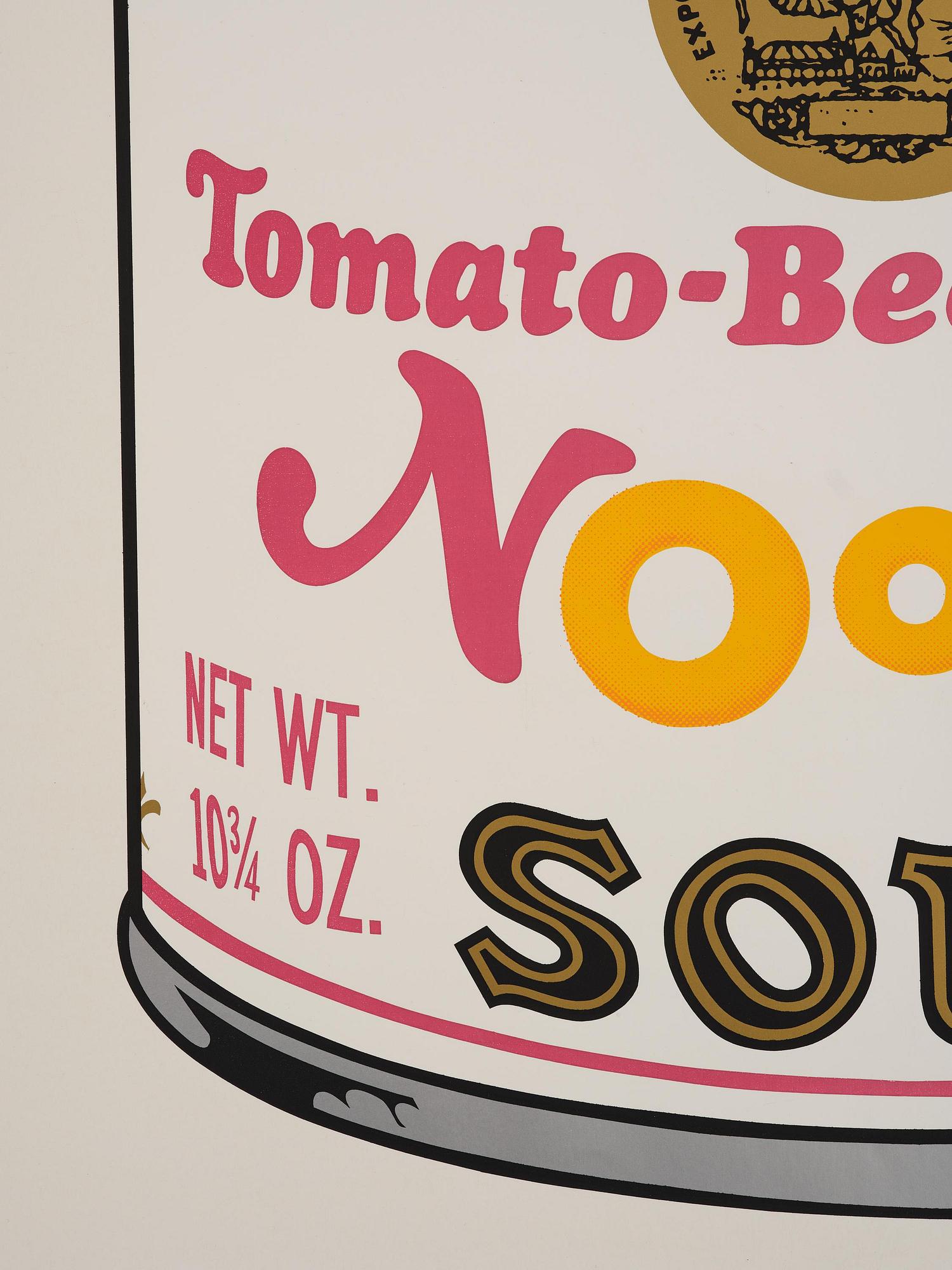 Andy Warhol, "Tomato-Beef Noodle O's", (from: "Campbell's Soup II").