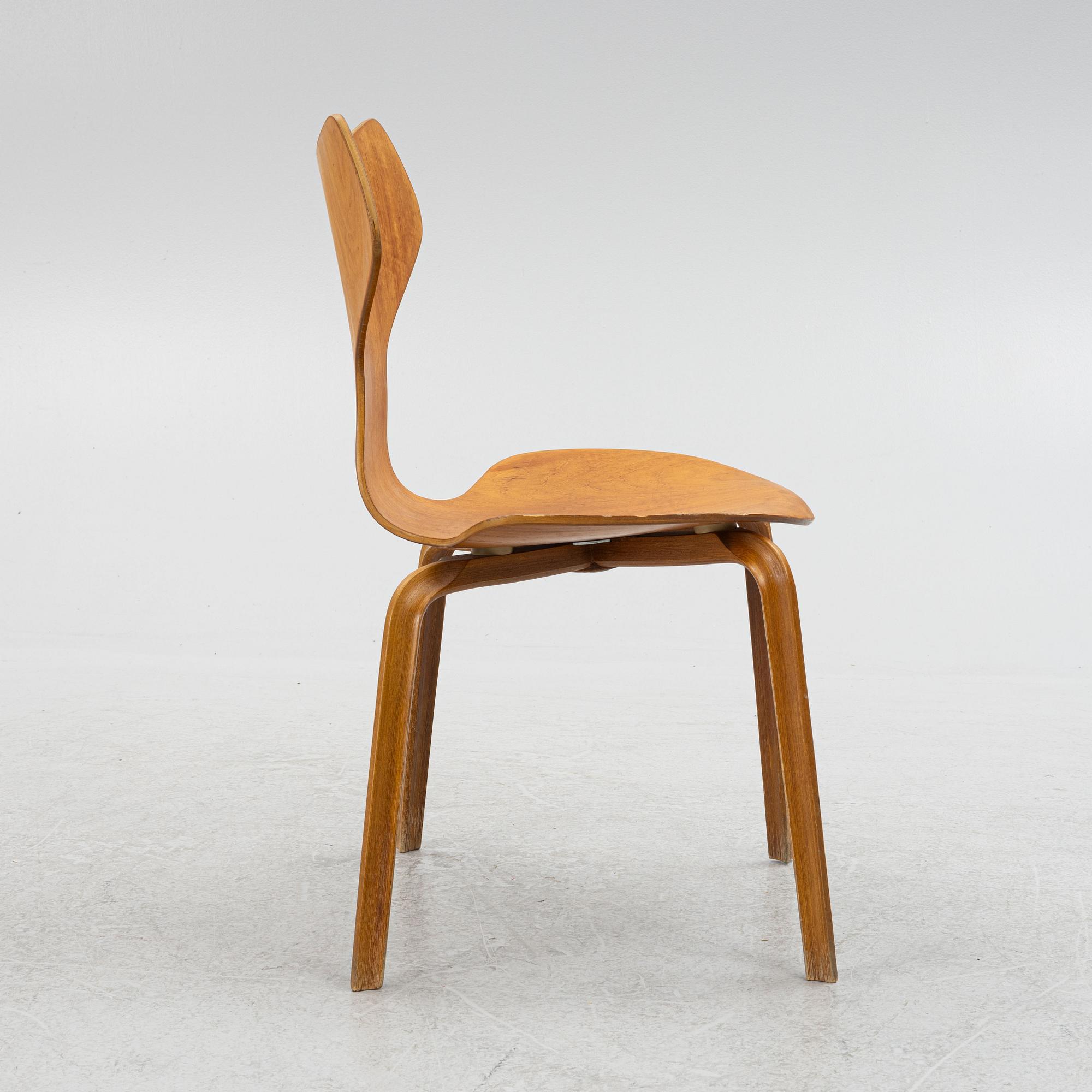 Arne Jacobsen, stol, "Grand Prix", Fritz Hansen, 1960-tal.