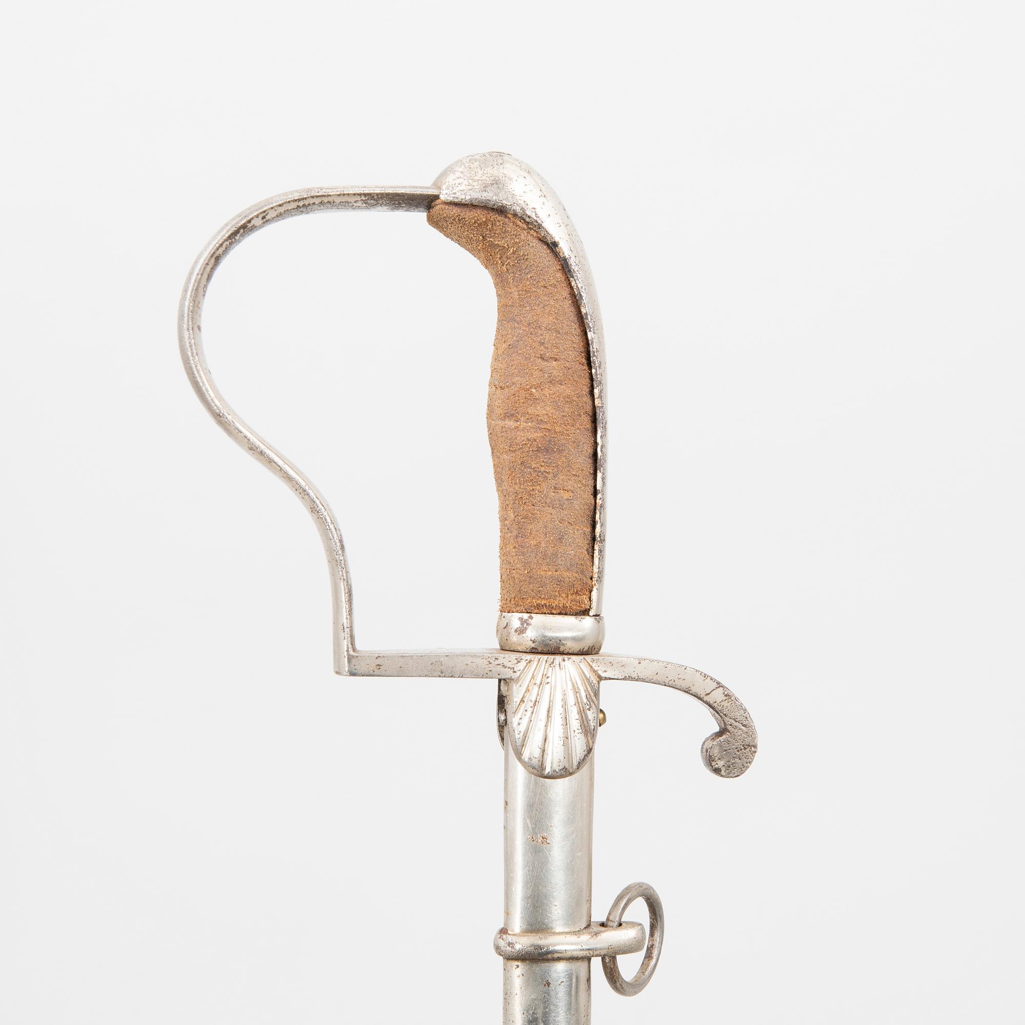 Släpsabel, dansk, 1870/80-tal, med balja.