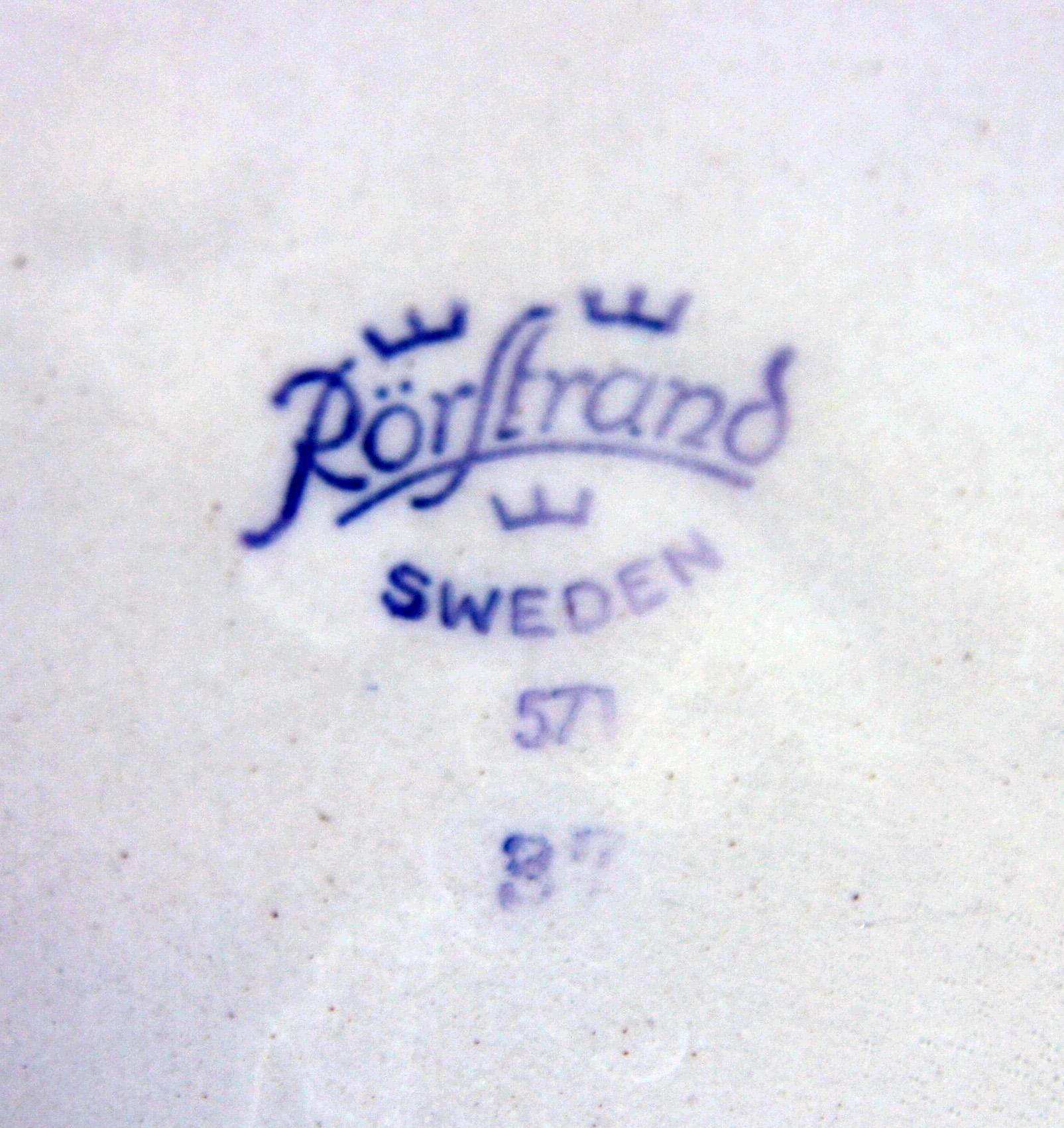 YTTERFODER, 7 st, flintgods, rokokostil, Rörstrand.