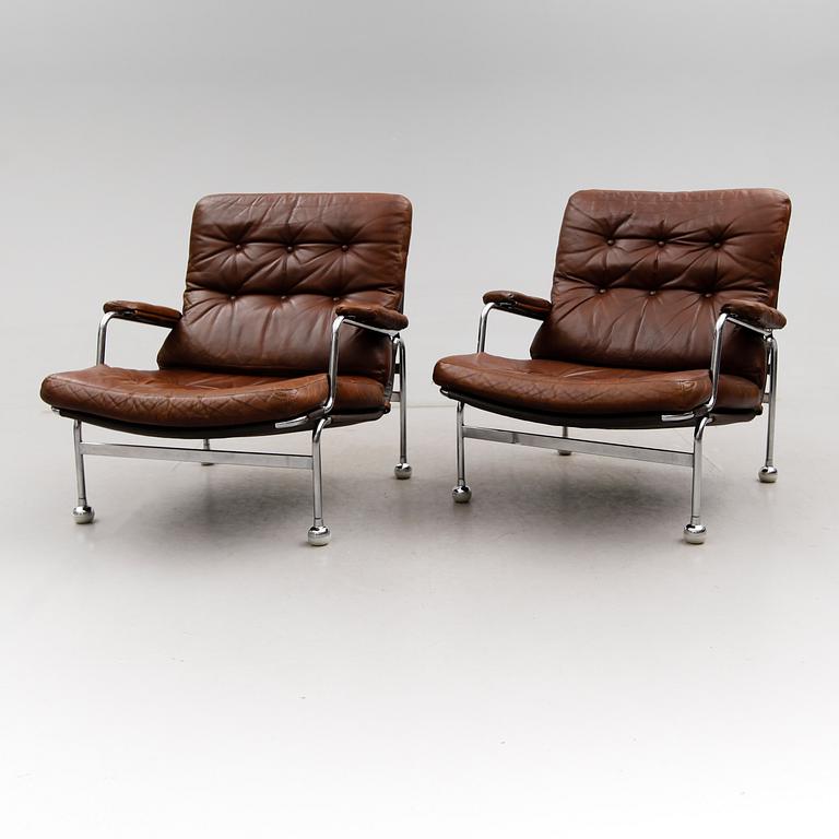 FÅTÖLJER, 1 par, "Karin", Bruno Mathsson, 1900-talets första hälft.