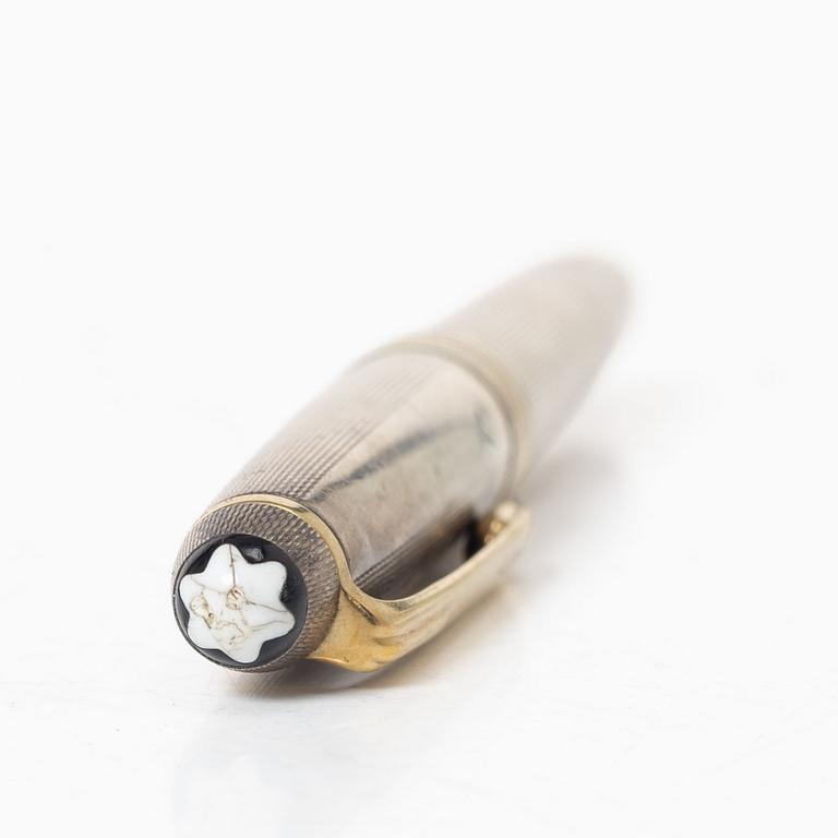A silver Montblanc pen, pre-1991.