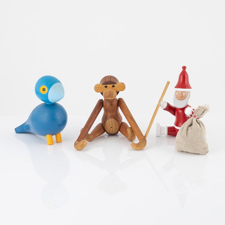 Kay Bojesen, figuriner, 3 st, Kay Bojesen Design, Danmark.