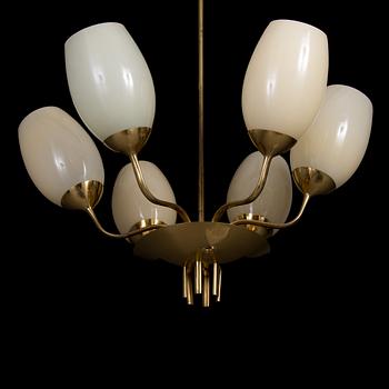 TAKLAMPA, 9029/6, Paavo Tynell, Taito oy. Höjd 69 cm.