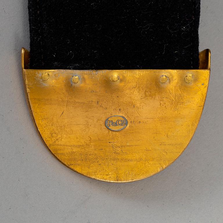 A artillery officers cartridge box 1859 pattern.