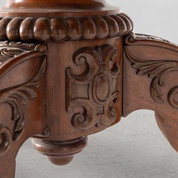 A mahogany salon table, around the mid-19th Century.