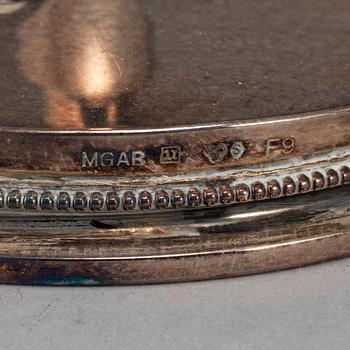 KG MARKSTRÖMS, a pair of silver candlesticks, Uppsala 1956.
