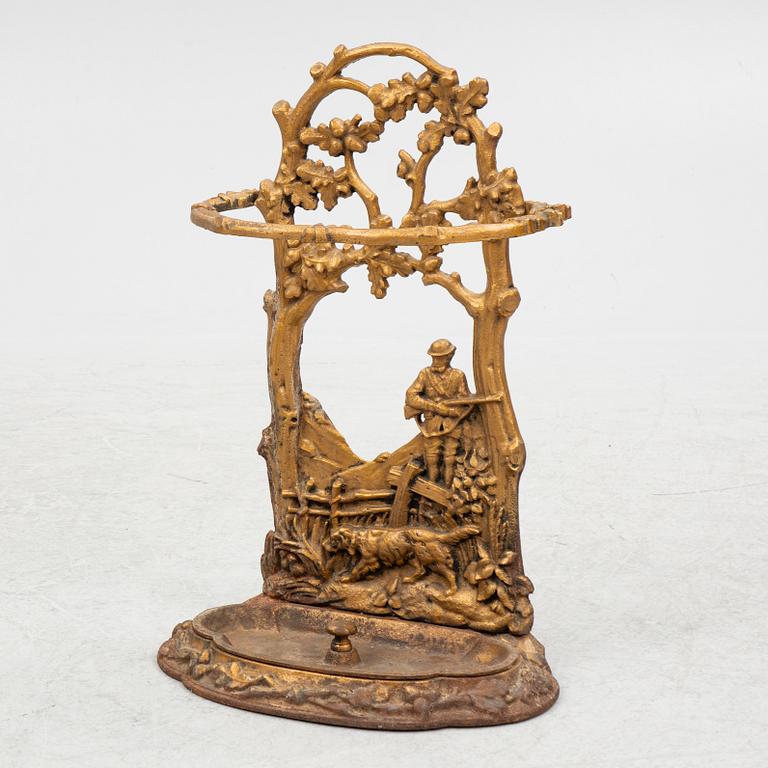 An umbrella stand, circa 1900.