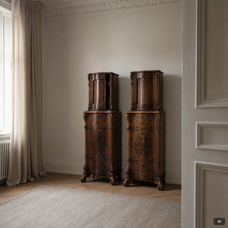 A pair of cabinets, late 19th Century.
