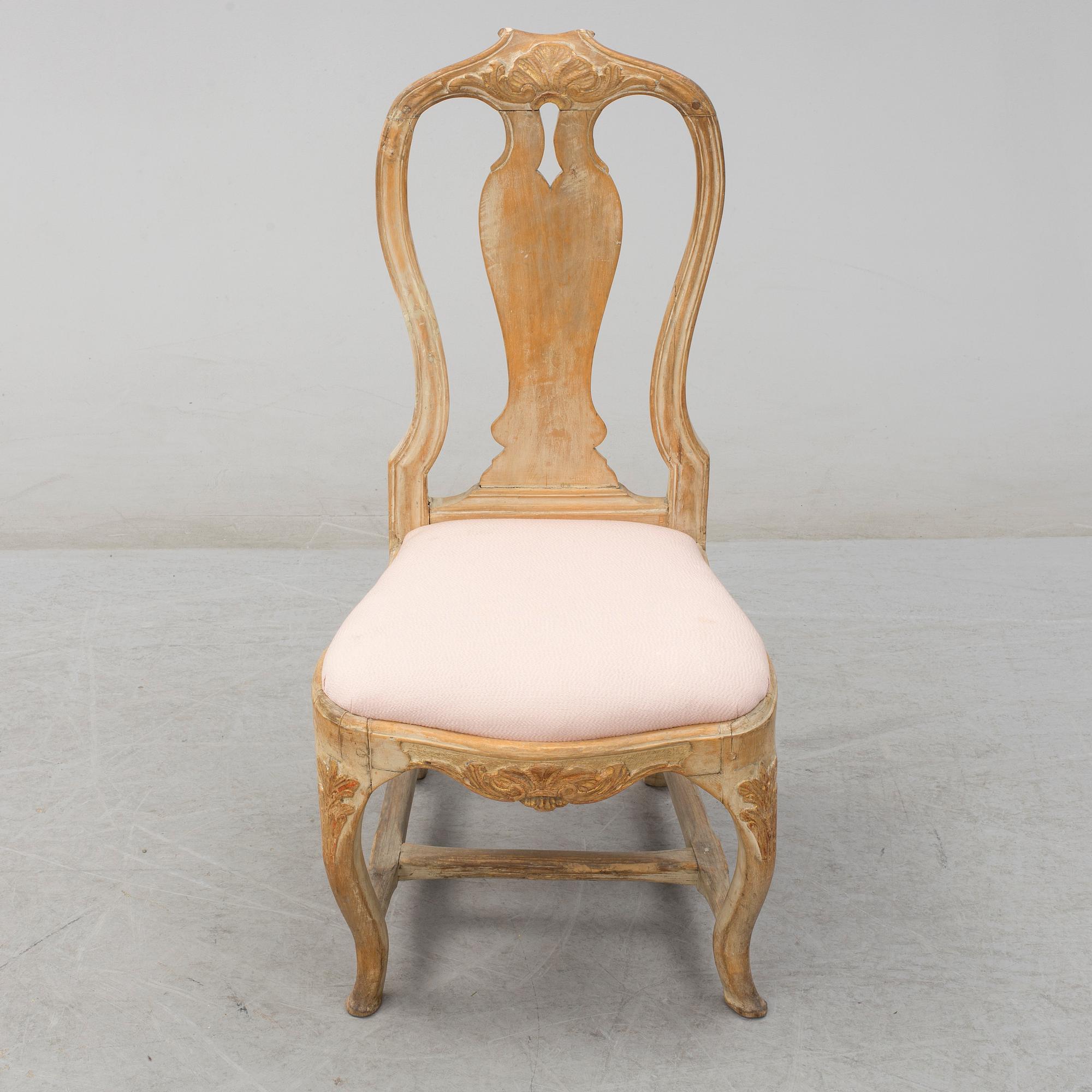 STOL, rokoko, stockholmsarbete, 1700-talets andra hälft.