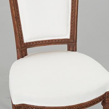 A SWEDISH LATE GUSTAVIAN CHAIR.