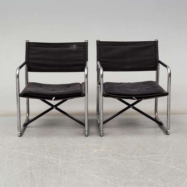 A pair of easy chairs by Börge Lindau & Bo Lindekrantz, Lammhults.