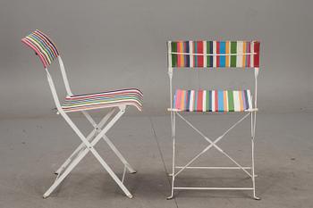 TRÄDGÅRDSTOLAR, 4 st. "Dune". Designad av Pascal Mourgue för Fermob.