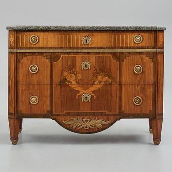Byrå, av Gustaf Foltiern (mästare i Stockholm 1771-1804), Gustaviansk.