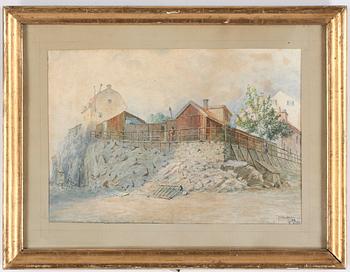 Fritz Ahlgrensson · FRITZ AHLGRENSSON, akvarell, signerad  och daterad 1901