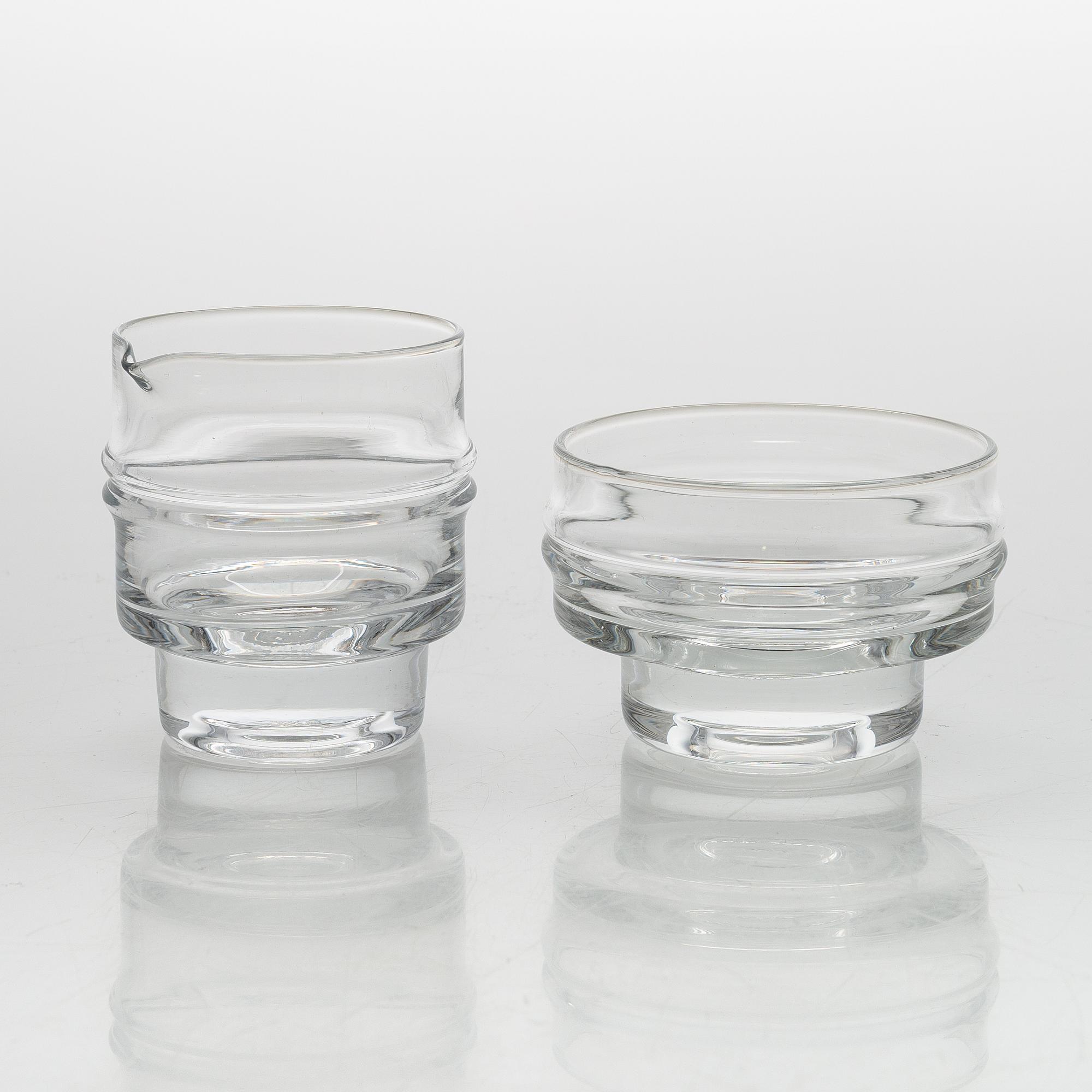 Timo Sarpaneva, set of 54 'Ripple' 2054 glasses for Iittala.