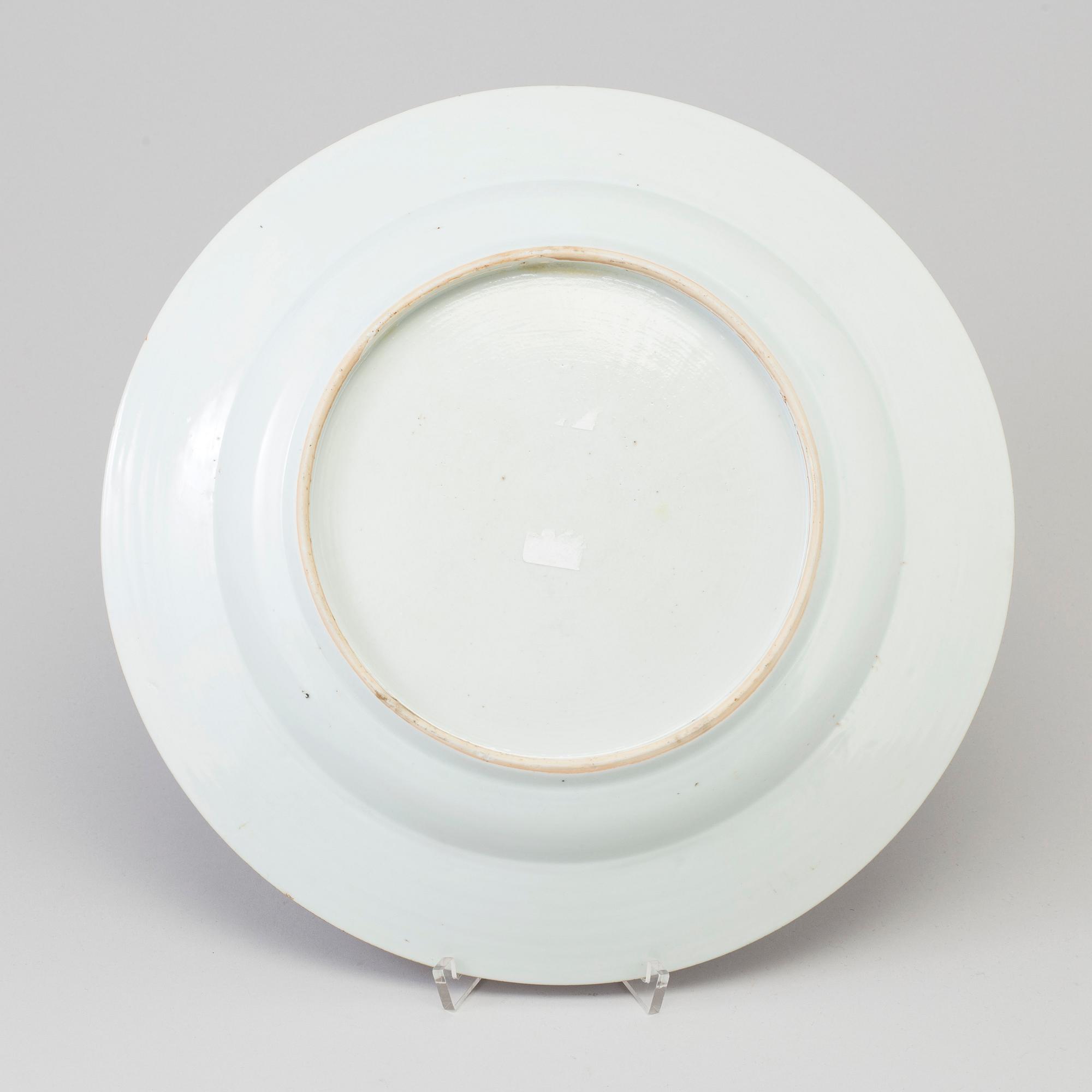 FAT, kompaniporslin. Qingdynastin, Qianlong (1736-95).