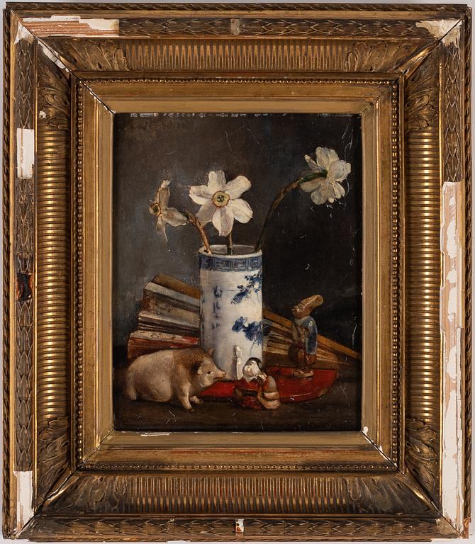 Anna Munthe-Norstedt, oil on panel, signed and dated -84.