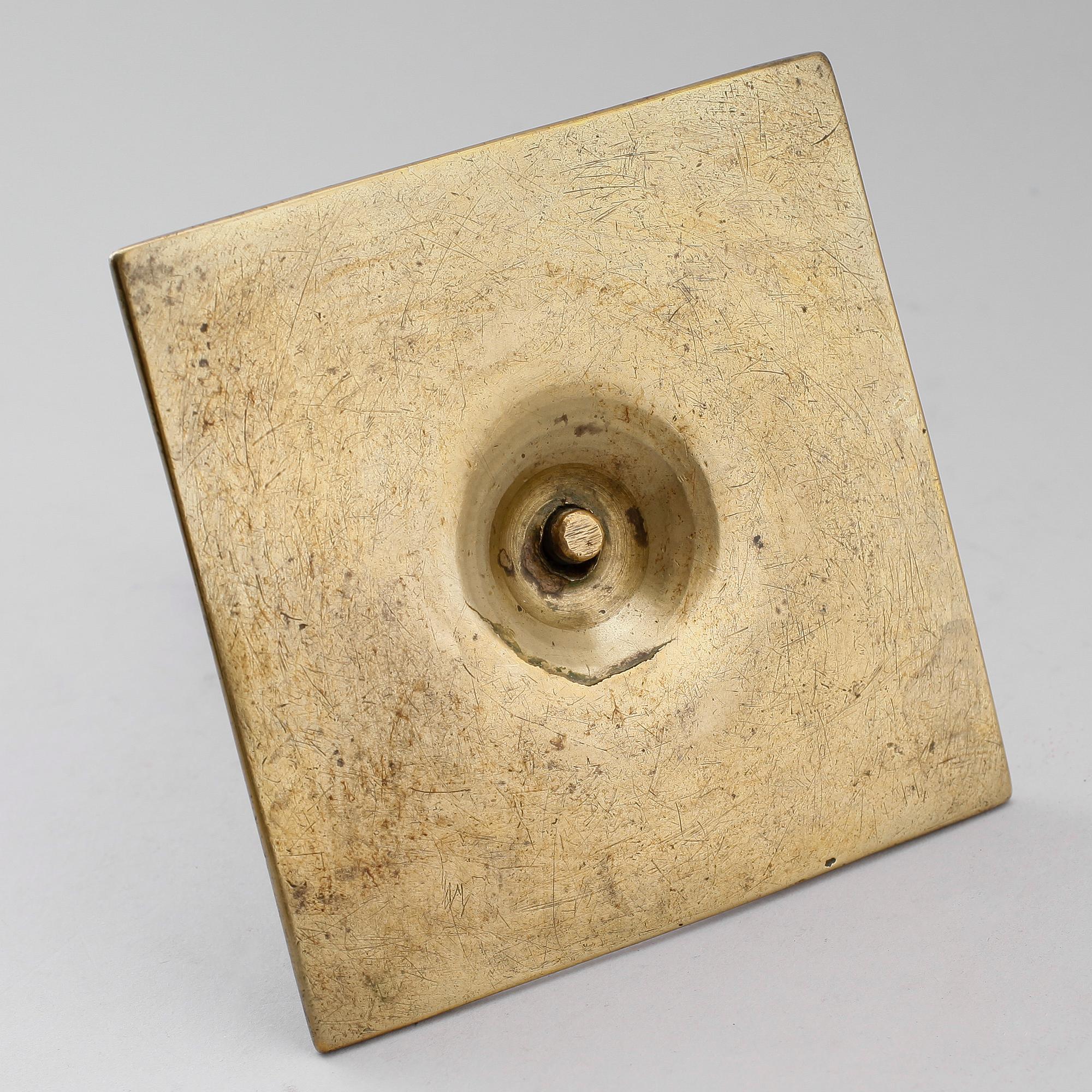 LJUSSTAKE, mässing, barock, 1600-tal.