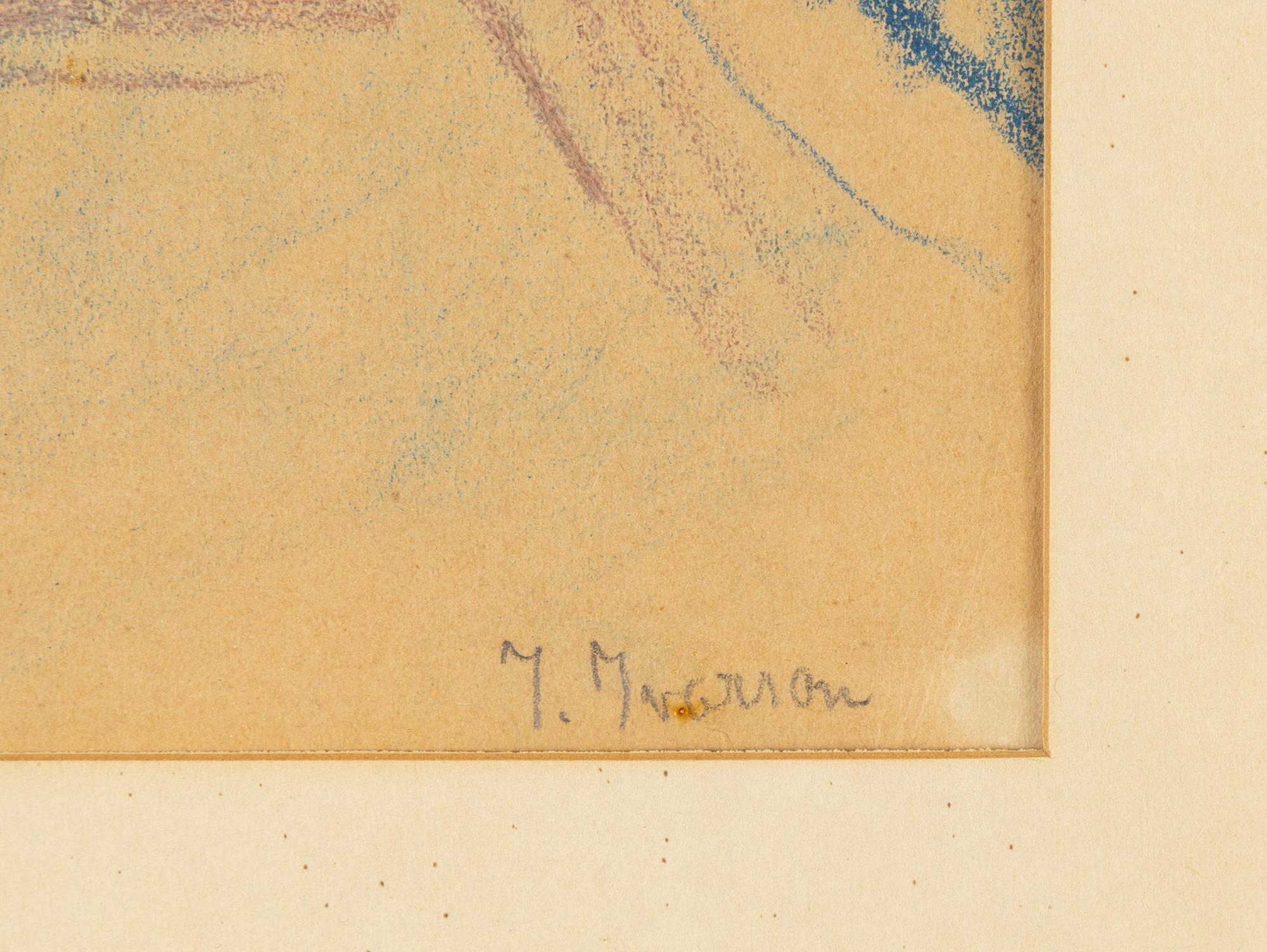 Ivan Ivarson, pastel, signed.