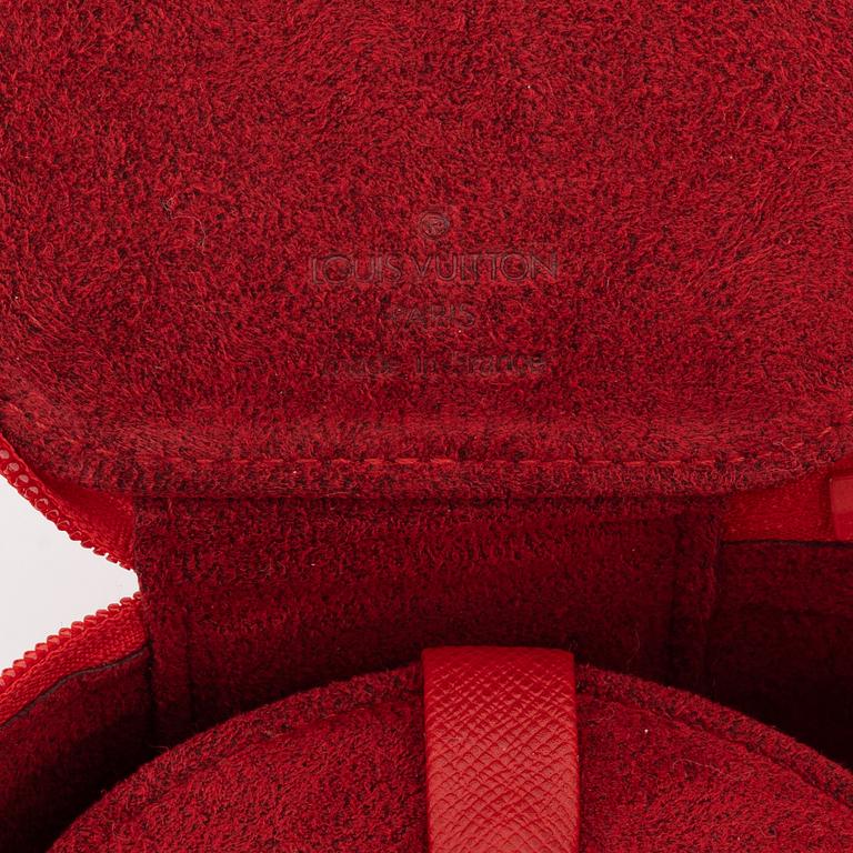 Louis Vuitton, a red epi leather 'Ecrin Bijoux Jewelry case', 2003.