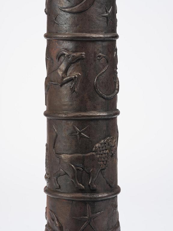 Johannes Dahl, piedestal, "Solvisare", Näfveqvarns bruk, Swedish Grace.