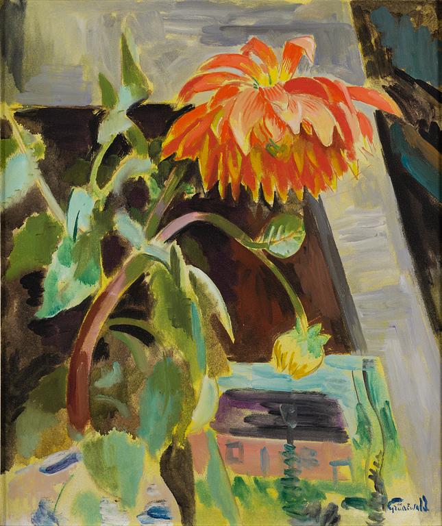 ISAAC GRÜNEWALD, oil on masonite, signed Grünewald.