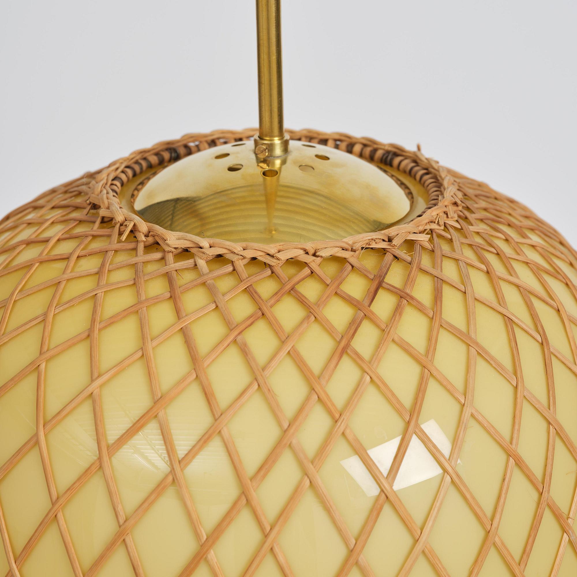 Swedish Modern, a pair of ceiling lamps, 1940s.