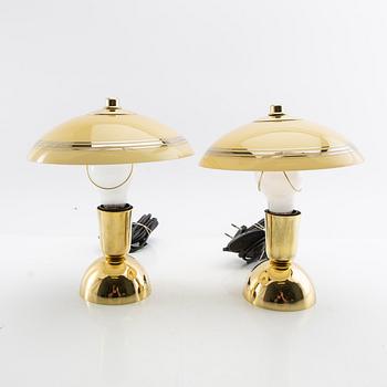 Table lamps, a pair, mid/second half of the 20th century.
