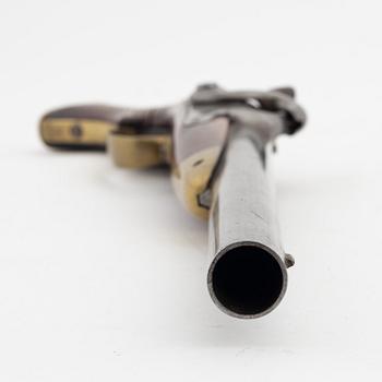 A Swedish smooth bored percussion pistol, 1850 pattern.