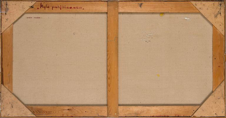 KOSTI AHONEN, oil on canvas, not signed.