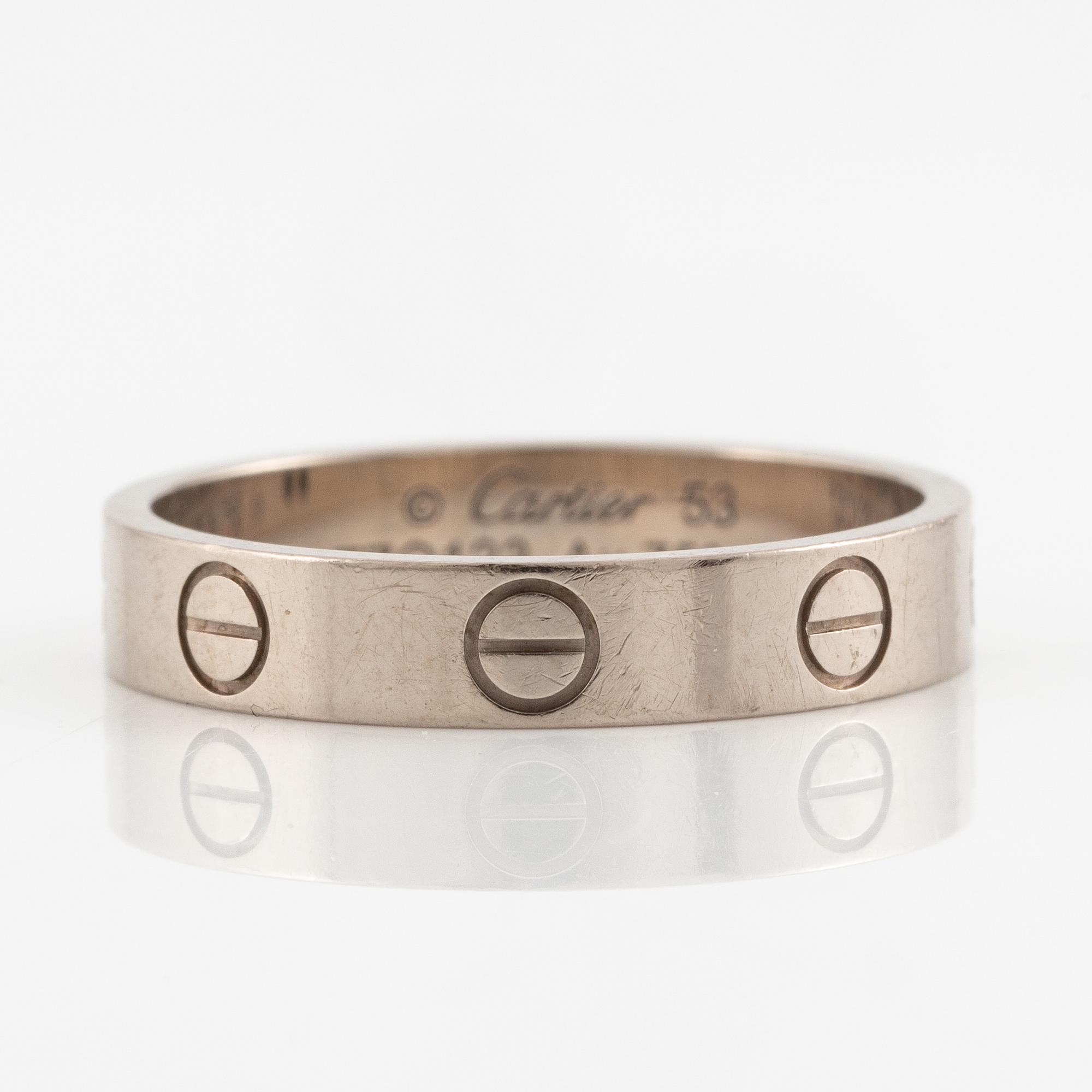 Cartier, ring, "Love", 18K white gold.