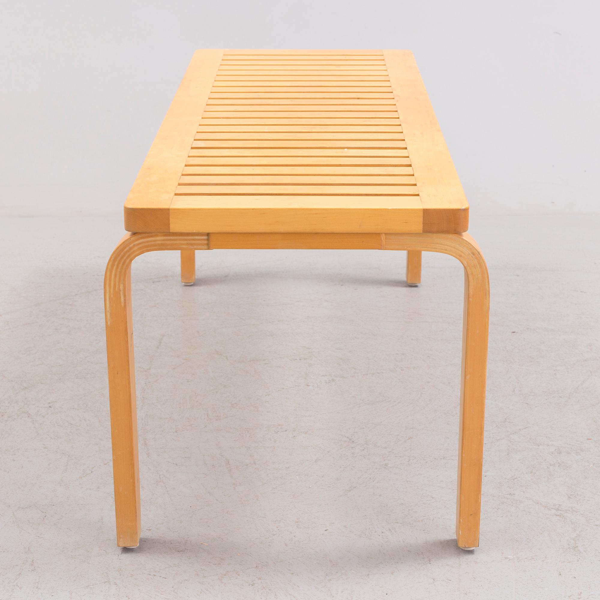 Bench model 153A for Artek, late 20th century. Model designed in 1945.